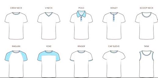 T shirt types